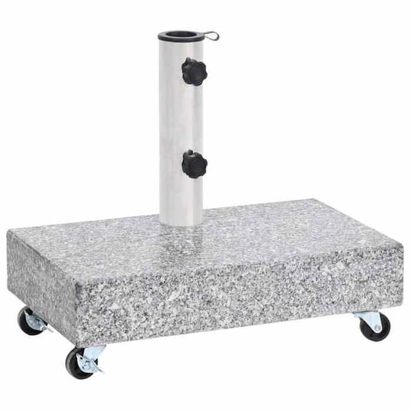 Maison Exclusive - Ljusgrå parasollfot 45x25x8,3 cm Granit
