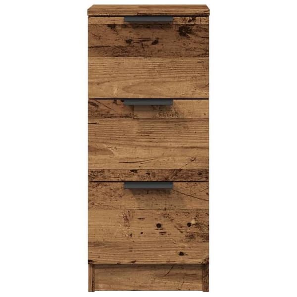 Maison Exclusive - Buffeter 2 stk gammelt træ 30x30x70 cm ingeniørtræ