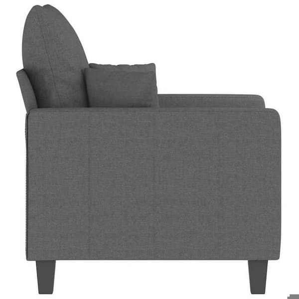 Maison Exclusive - Tummanharmaa nojatuoli 60 cm Kangas
