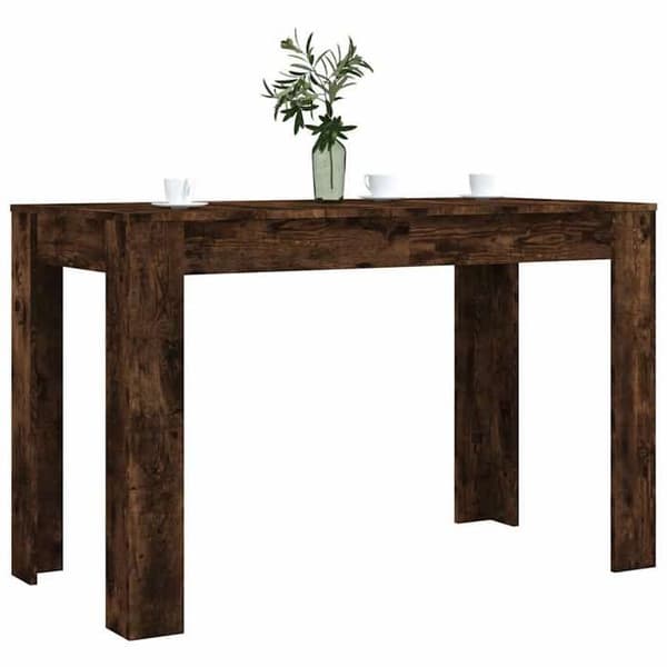 Spisebord - EKSKLUSIV HUS - 120x60x76 cm - Røget eg - Ingeniørtræ - Rektangulær Rökt ek