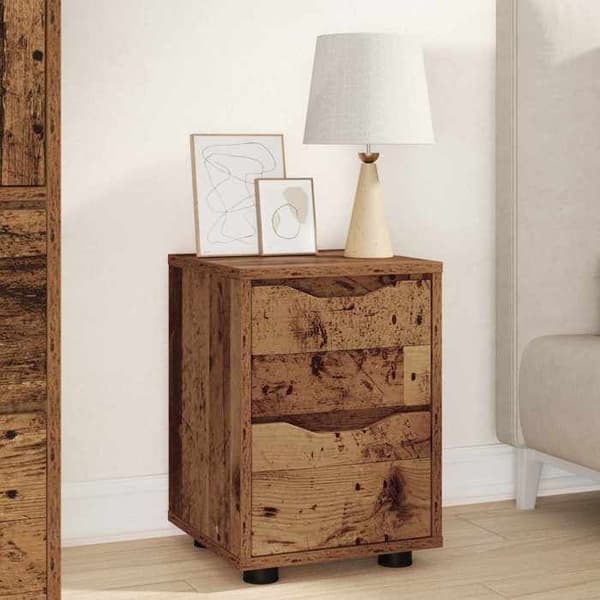 Maison Exclusive - Natborde 2 stk. Antik Træ 30,5 x 30 x 43 cm
