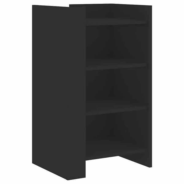 Maison Exclusive - Svart buffé 45x35x75 cm ingenjörsträ
