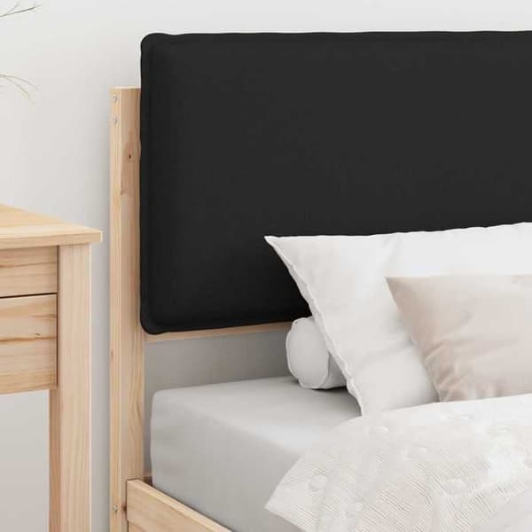 Maison Exclusive - Sengestel med polstret hovedgærde Sort 100 x 200 cm Svart