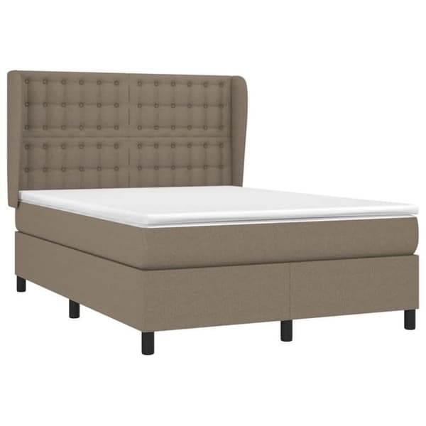 Maison Exclusive - Alustasot sängyille, jossa taupe 140x200 cm kangasmatto
