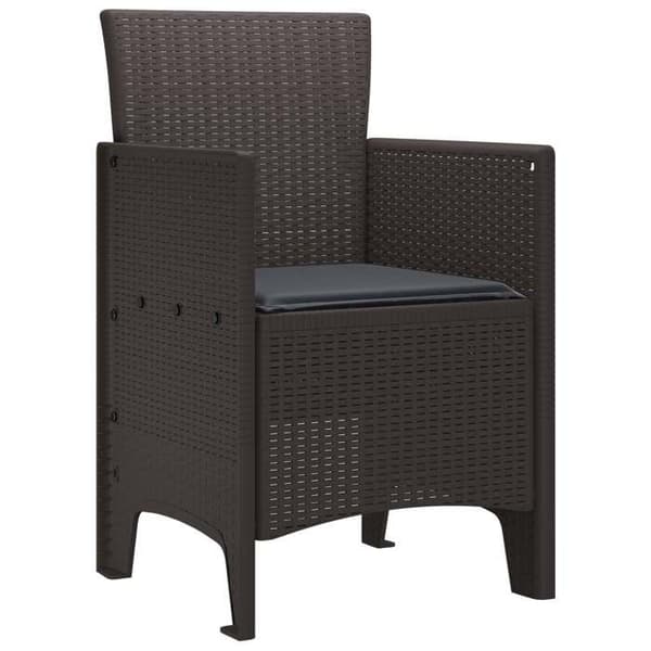 Maison Exclusive - Havestol 2 stk Brun Polypropylen brun