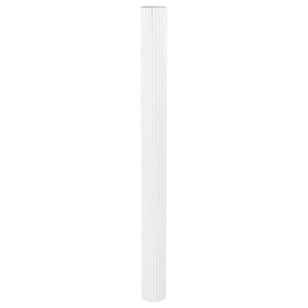 Maison Exclusive - Vit avskiljande vägg 400 cm bred, 165 cm hög, bambu