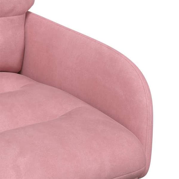 Maison Exclusive - Matstolar 2 st Sammet Rosa 59 x 59,5 x 90 cm