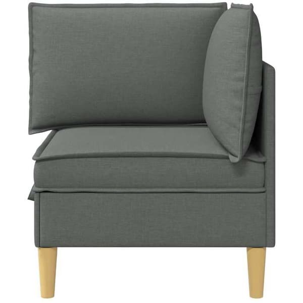 Maison Exclusive - Hjørnesofa med opbevaring Mørkegrå Stof