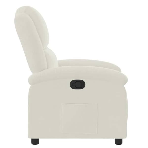 Maison Exclusive - Recliner i krämfärgad sammet Grädde
