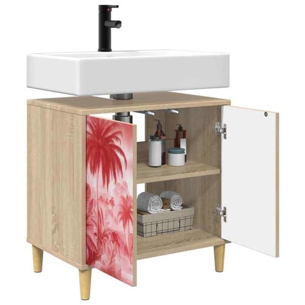 Maison Exclusive - Badrumsskåp AACHEN Sonoma 60 x 40 x 60 cm