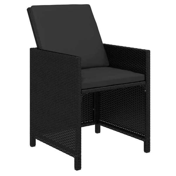 Maison Exclusive - Havemøbler sæt med puder 17 stk. Vævet resin Sort