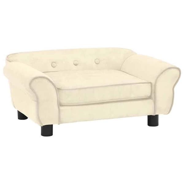 Maison Exclusive - Koiran sohva Kermainen 72x45x30 cm Pehmeä Grädde