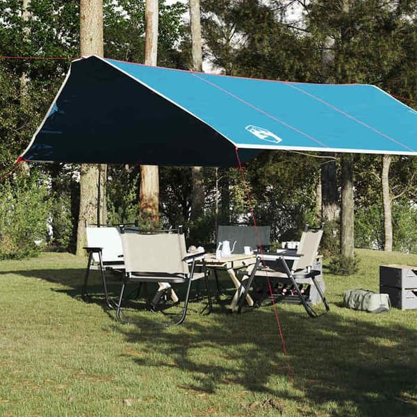 Maison Exclusive - Blå campingduk 420x440 cm vattentät