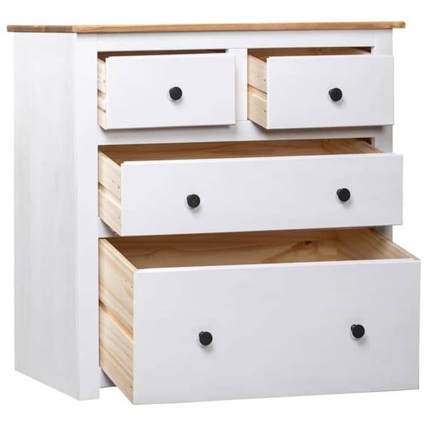 Maison Exclusive - Hvid Buffet 80x40x83 cm Pin Panama Vit
