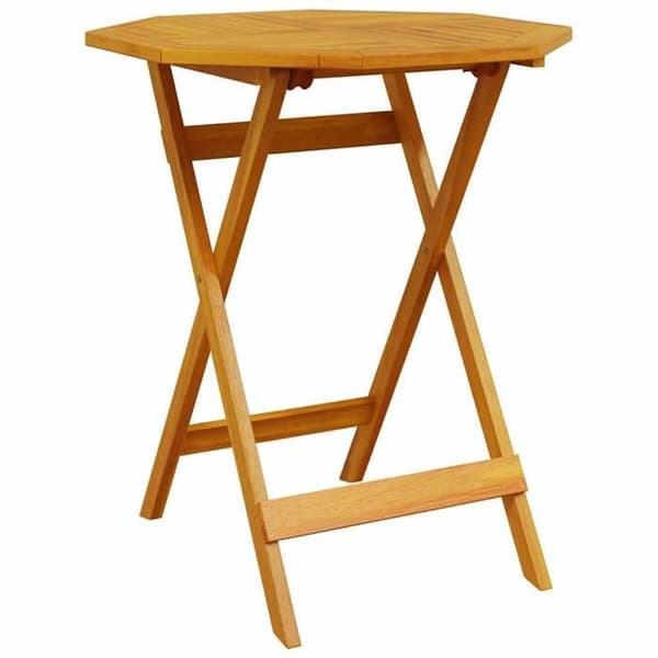 Havemøbel - EKSKLUSIV HUS - Ø70 x 75 cm - Massiv akacie - Sammenklappelig - Ventilerede planker, rådner ikke
