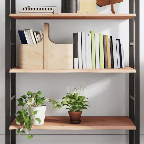 Maison Exclusive - Væghylde 100x60x2 cm ubehandlet massiv egetræ