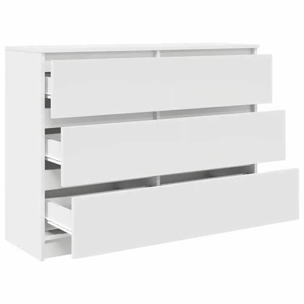 Maison Exclusive - Buffé vit 100x35x76 cm ingenjörsträ Vit