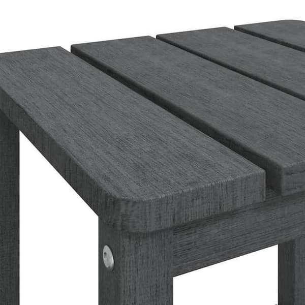 Maison Exclusive - Adirondack-puutarhapöytä Anthracite 38x38x46 cm PEHD