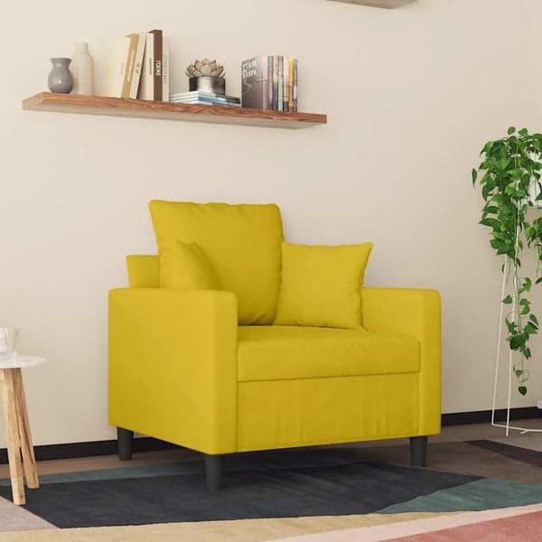Maison Exclusive - Keltainen nojatuoli 60 cm samettia