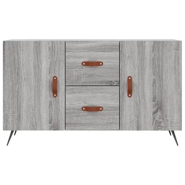 Maison Exclusive - Buffet sonoma grå 100x36x60 cm ingeniørtræ Sonoma grå