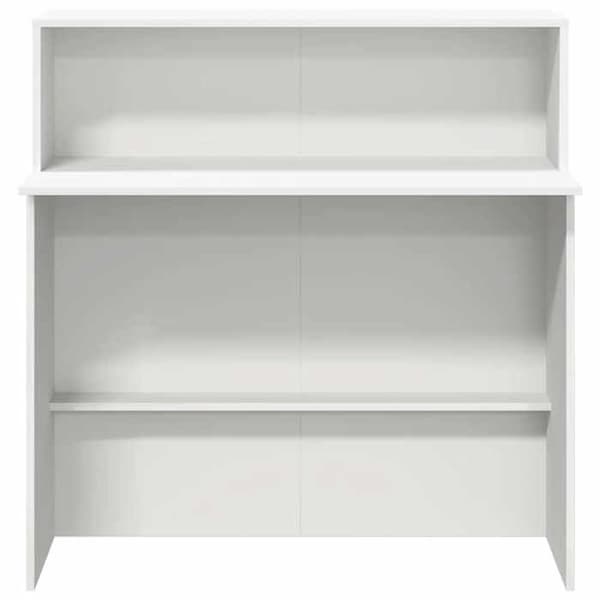 Maison Exclusive - Vit receptionsbord 100x50x103,5 cm Ingenjörsträ