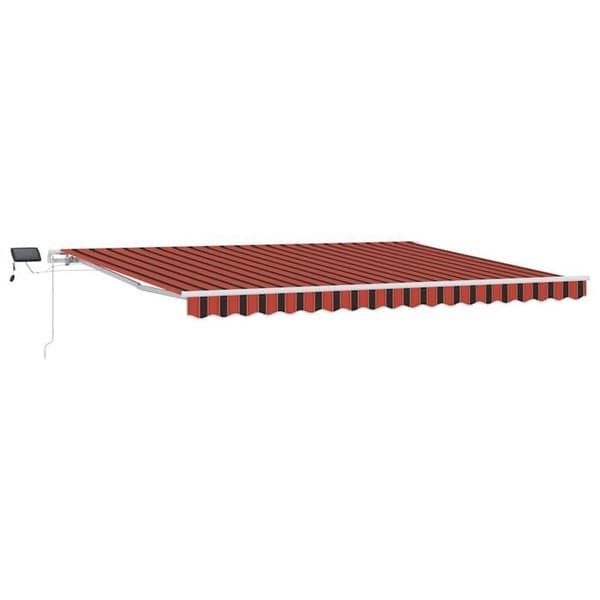 Maison Exclusive - Fällbart tak i orange och brunt 450 × 350 cm