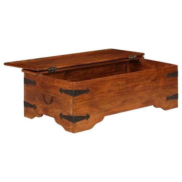 Maison Exclusive - Solid akacietræ sofabord med honningfinish 110x55x35cm Honung