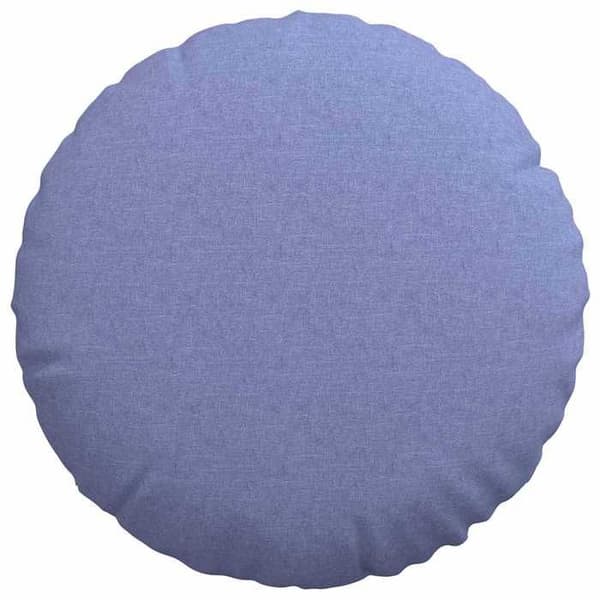 Maison Exclusive - Sittkuddar 2 st Tyg Blå denim Ø60 x 21 cm denim blå