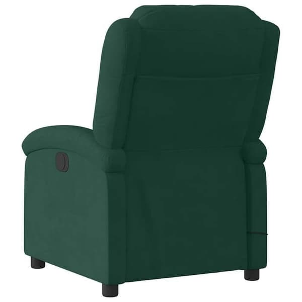Maison Exclusive - Mørkegrøn velour massage lænestol