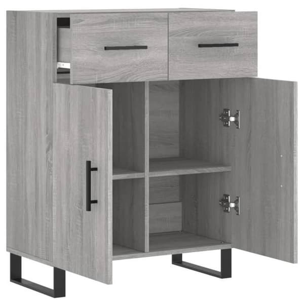 Maison Exclusive - Buffé Sonoma Grå 69,5x34x90 cm Ingenjörsträ