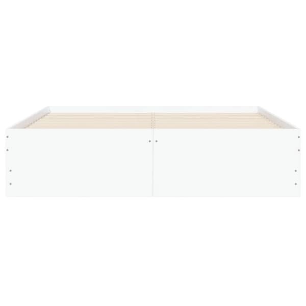 Sengestel - EKSKLUSIV HUS - 120 x 190 cm - Hvid - Med skuffer - Træ (plader) Vit