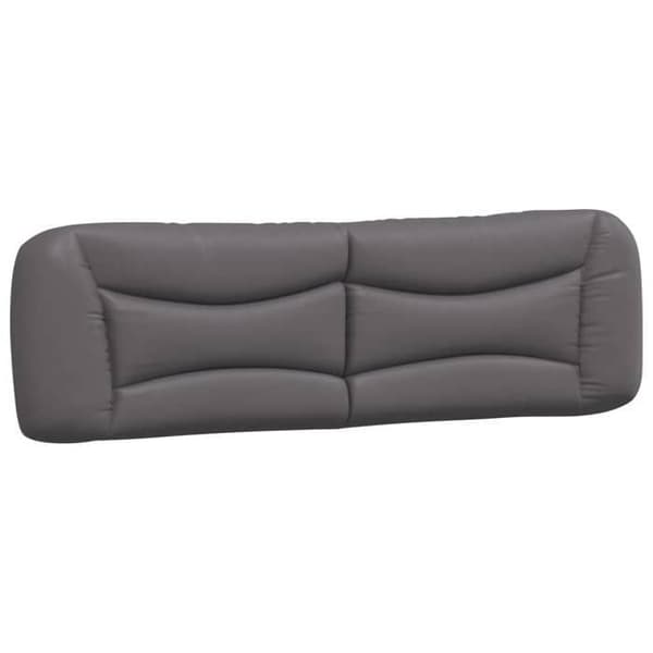 Maison Exclusive - Huvudgavelkudde Hvar grå 180 cm i konstläder grå