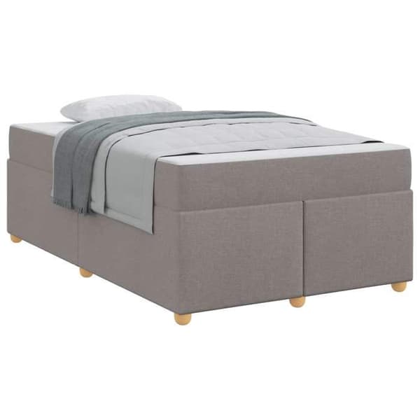 Maison Exclusive - Sängram Taupe 120 x 190 cm tyg