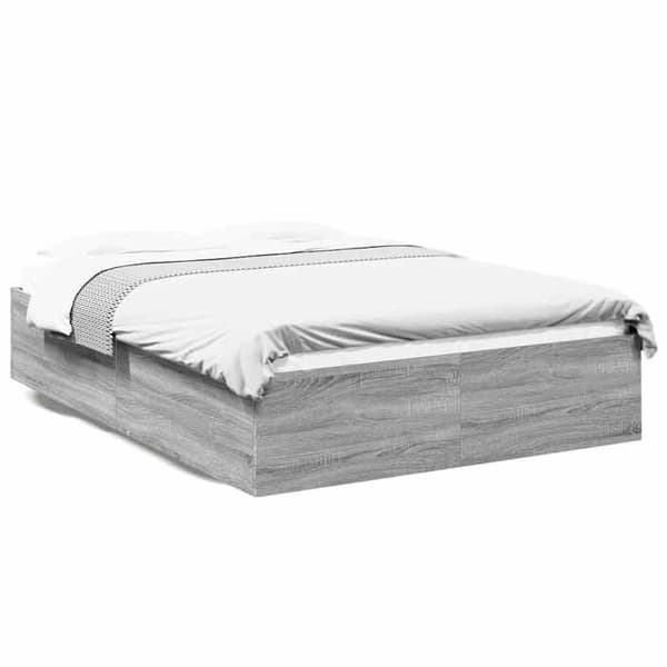 Maison Exclusive - Sengestel uden madras sonoma grå 135x190 cm