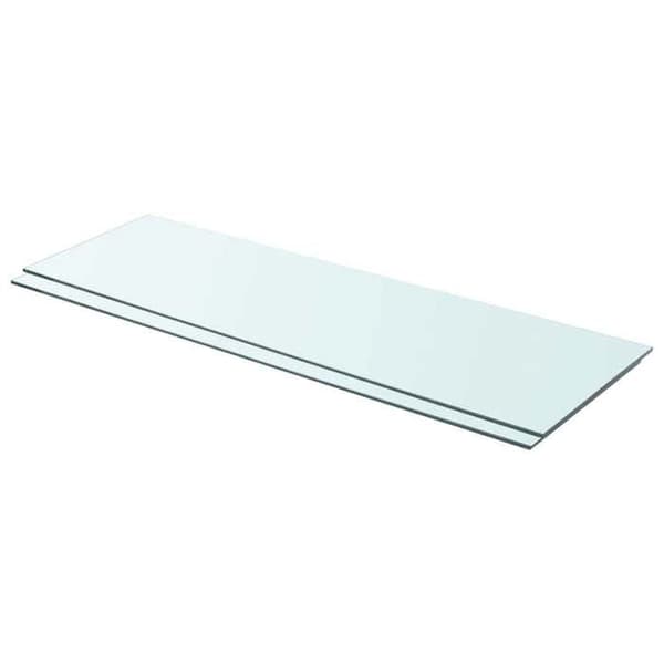 Maison Exclusive - Hyllpaneler 2 st Glas Transparent 90 x 30 cm Transparent