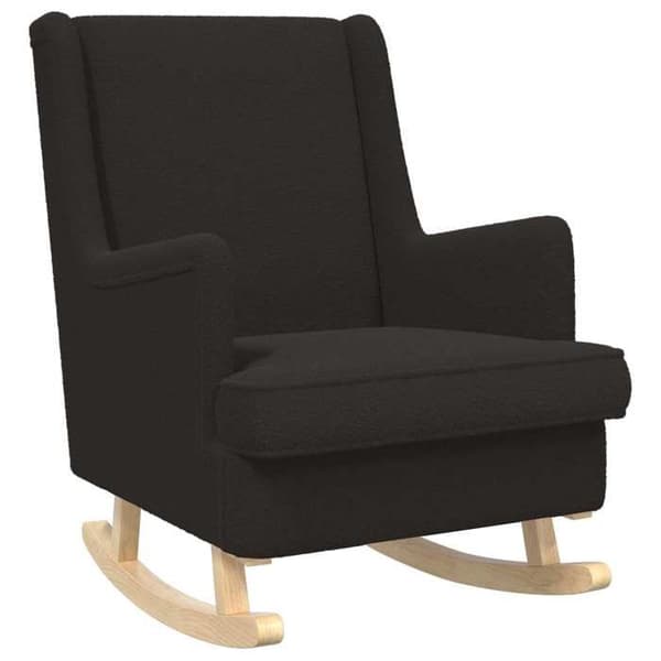 Maison Exclusive - Musta keinutuoli 62 x 80 x 85 cm Bouclé