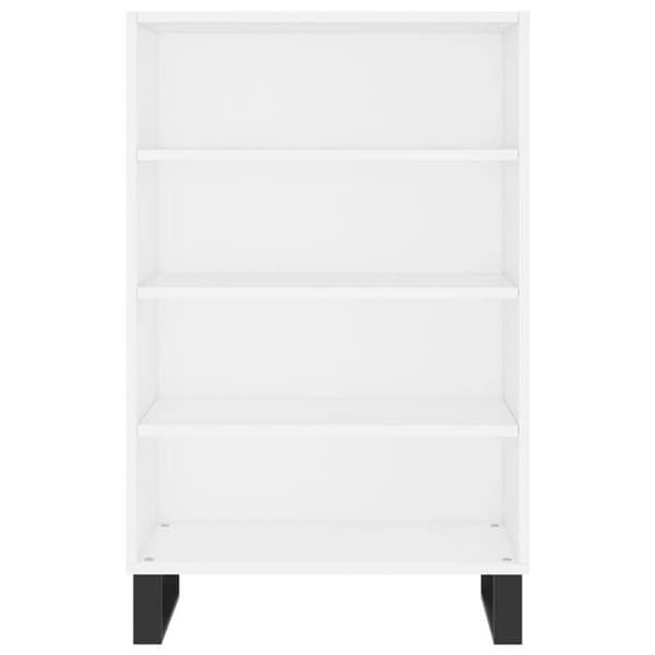 Maison Exclusive - Vit hög buffé 57x35x90 cm i ingenjörsträ