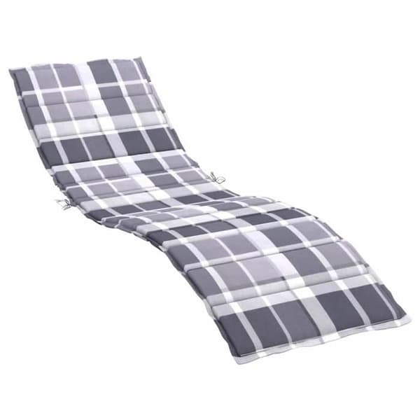 Maison Exclusive - Lang stolpude med grå tern 200x50x3 cm