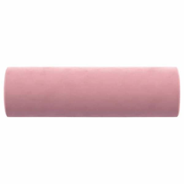 Maison Exclusive - Dekorativa kuddar set om 2 Rosa Ø15x50 cm Sammet Ros