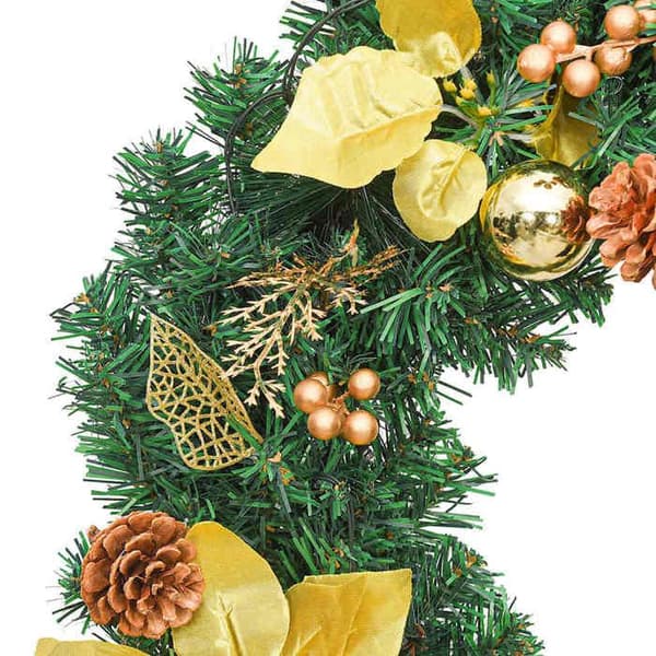 Maison Exclusive - Julelysguirlande med LED-lys Grøn 2,7 m PVC Grön
