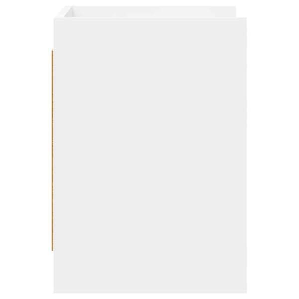 Maison Exclusive - TV-möbel 60 x 33 x 47 cm Vit Ingenjörsträ