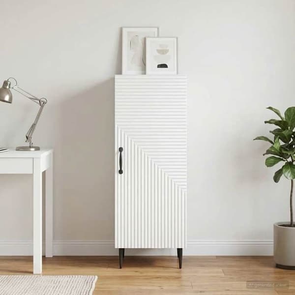 Maison Exclusive - Buffé Vit 33 x 34,5 x 89,5 cm Ingenjörsträ