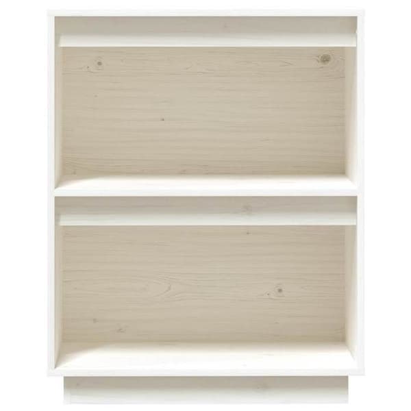 Maison Exclusive - Konsolskab Hvid 60x34x75 cm Solid fyrretræ