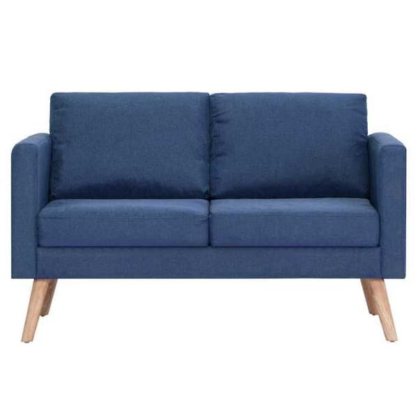 Sofa - Maison Exclusive - 2 pladser - blå stof - træramme Blå