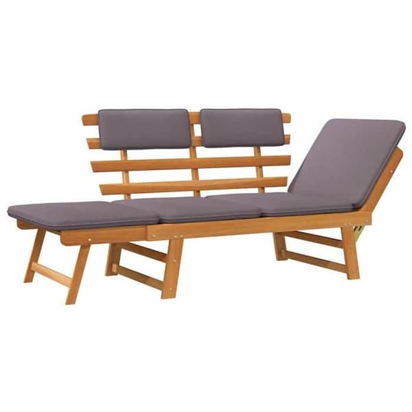 Maison Exclusive - Sengekøje med 2-i-1 pude 190 cm Solid akacietræ