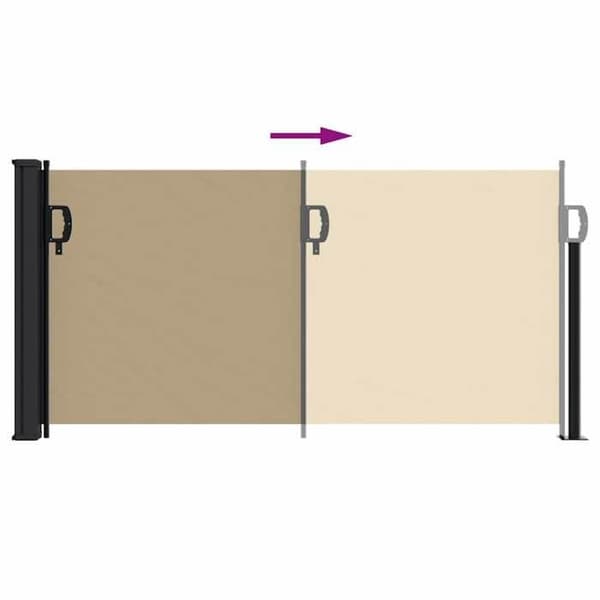 Maison Exclusive - Beige sivuvarjo, koko 100x500 cm beige