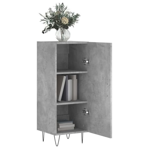 Maison Exclusive - Buffé Grå betong 34,5x34x90 cm Ingenjörsträ
