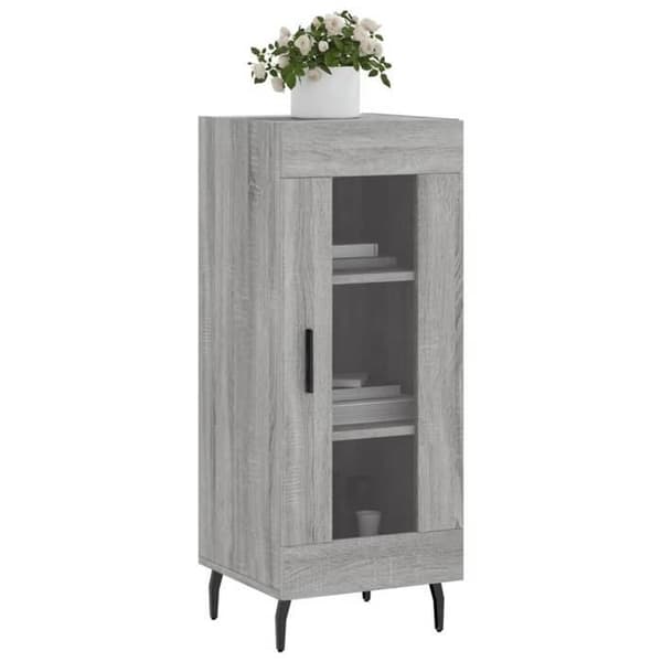 Maison Exclusive - Buffet Sonoma grå 34,5x34x90 cm Ingenjörsträ