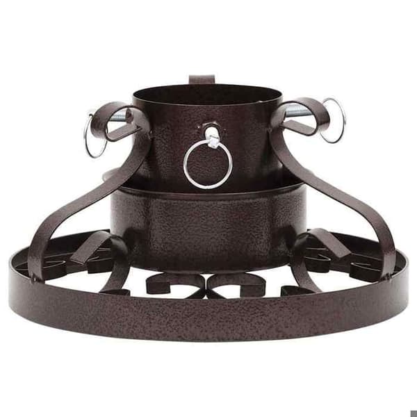 Maison Exclusive - Ställning för julgran i antik koppar 29x29x15,5 cm