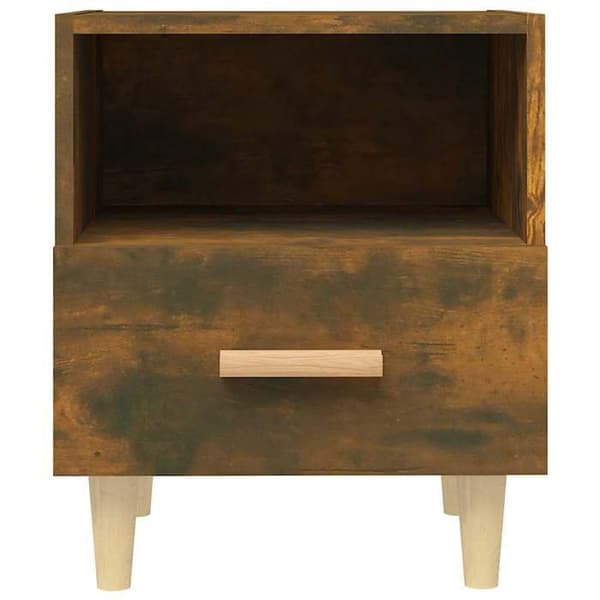 Maison Exclusive - Sängbord 2 st Rökt ek 40x35x47 cm